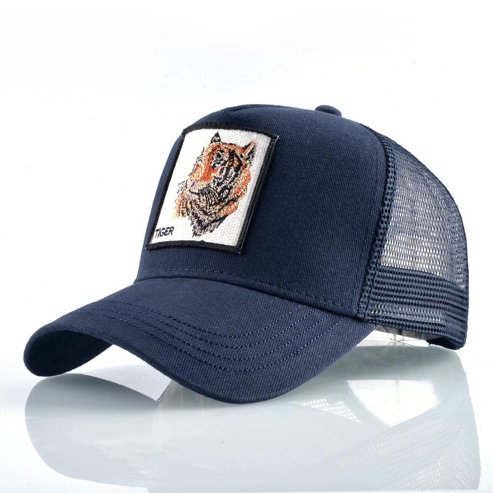 Animal Embroidery Baseball Cap Male Truck Driver Hat Female Cap Outdoor Net Hat