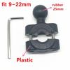 Rail Mount 1 Inch Ball Car Headrest , Motorcycle Scooter Rearview Mirror Stem Bar Mount for Garmin Gopro