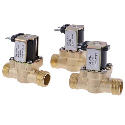 G1/2 '' Pirinç Elektrikli Solenoid Valf Dc 12V 24V Ac220V Güneş Enerjili Su Isıtıcısı için