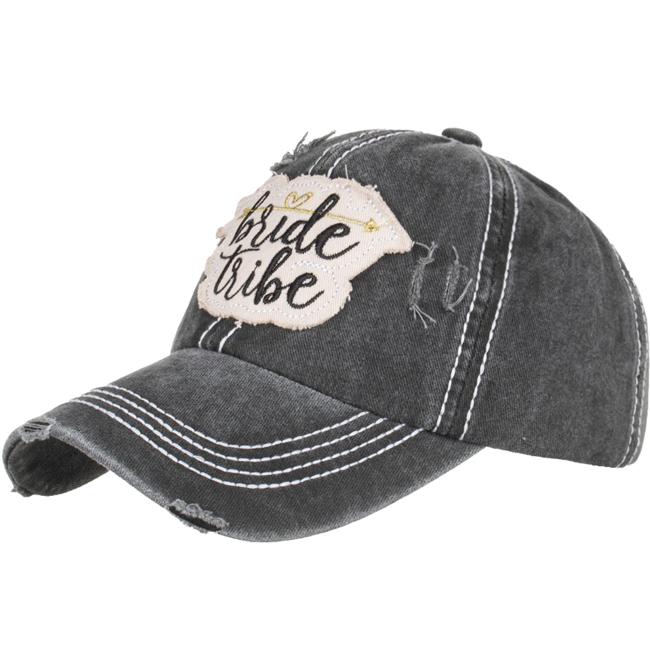 

English CA667 [White Fang] Cap, Distressed, Letters, Hat, Sports, Running, Outdoor, Women, Men, (Black) чёрный