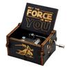 In Stock 58 Styles Anime Music Box Antique Carved Wooden Hand Crank Music Box Figure Christmas Birthday Gift-