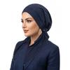 Breathable Pre-Tied Turban Stretch Fabric Bonnet Hat Trendy Head Wrap  Women