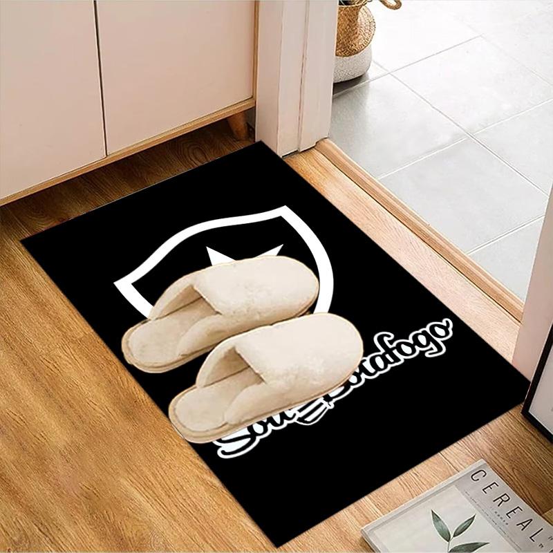 Botafogo Pride Emblem Printed Office Carpet Chair Cushion Entryway Rug, Rugs for Living Room, Bedroom Christmas gifts