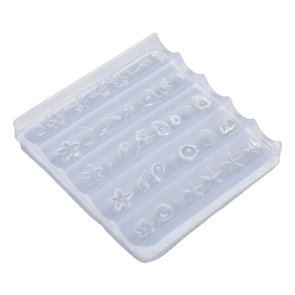 Silicone 3D Nail Mold Reusable Clear Flexible Nail Art Carving Template for Resin   Crafts