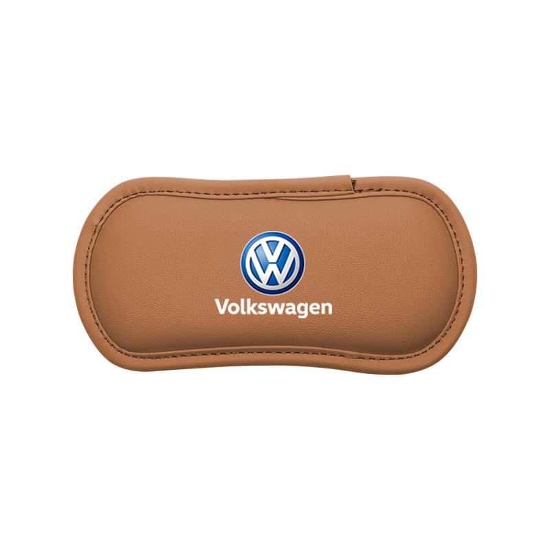 Leather Car Knee Pad Elastic Leg Cushion Armrest Pad Accessories Key For Volkswagen VW Golf Caddy T-Cross T-ROC T5 ID3Touran CC ze2
