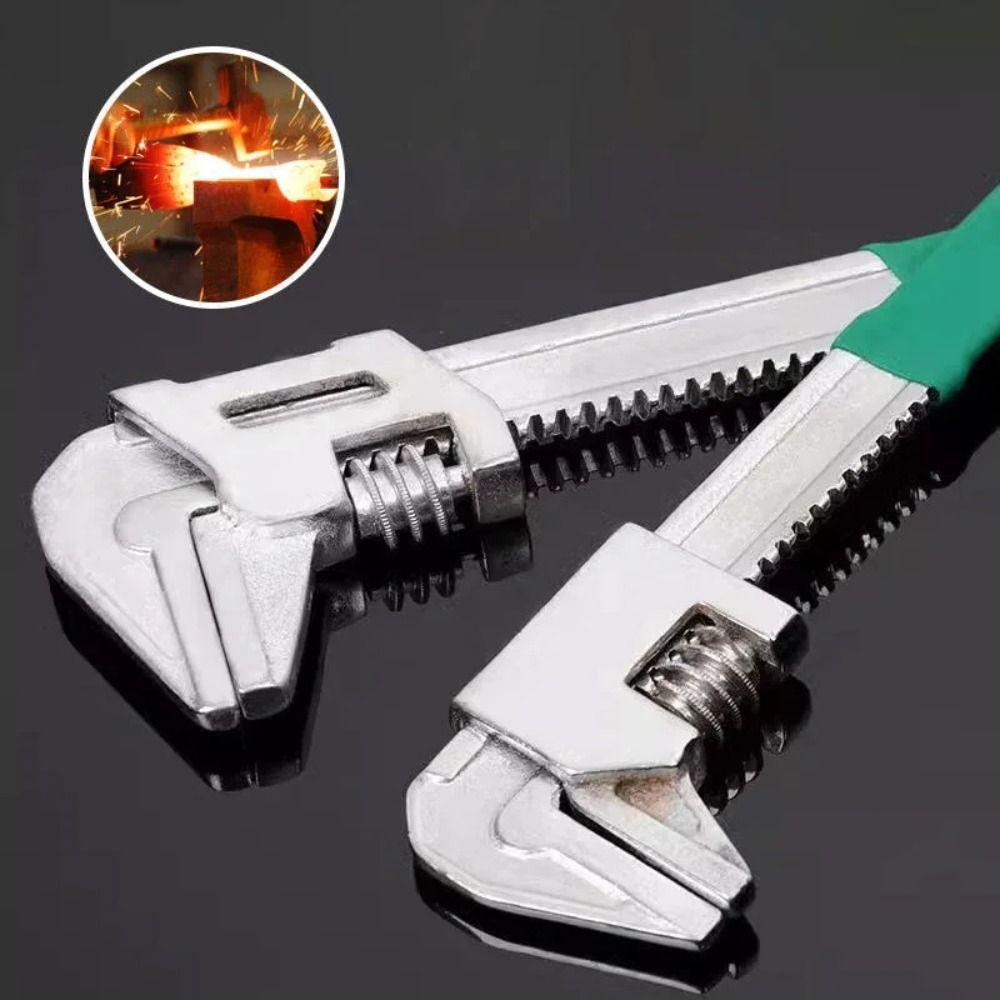 Adjustable F-Type Adjustable Wrench Self Adjusting Ratchet Torque Pipe Spanner  Home