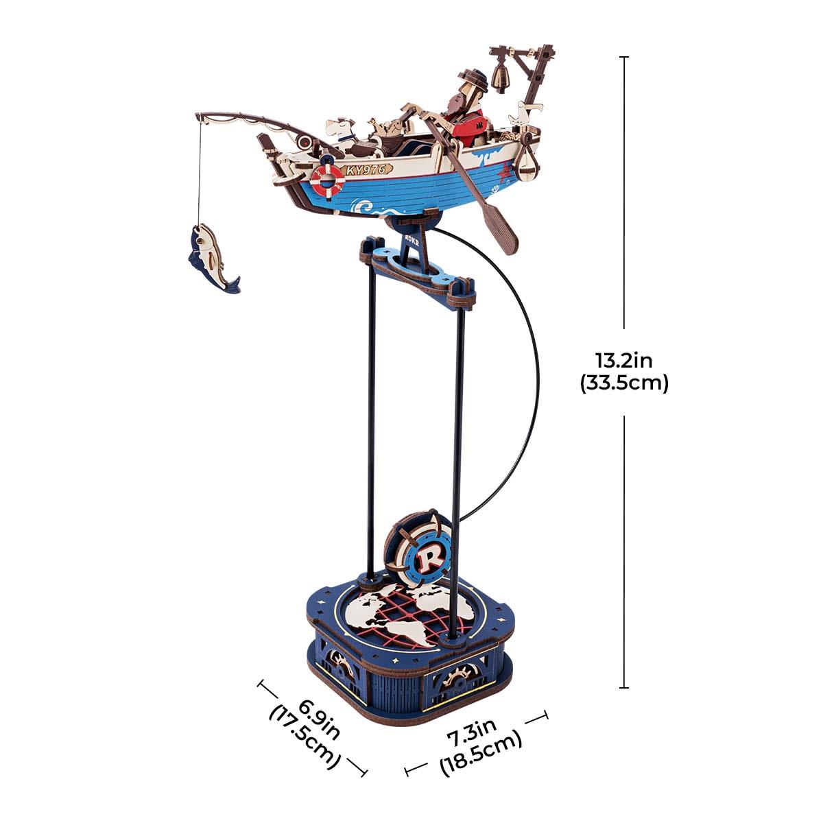 

3D Puzzle Ocean Fisher DIY Pendulum Toy Gifts For Family Colleague Home Decoration Toys Building Block Kits