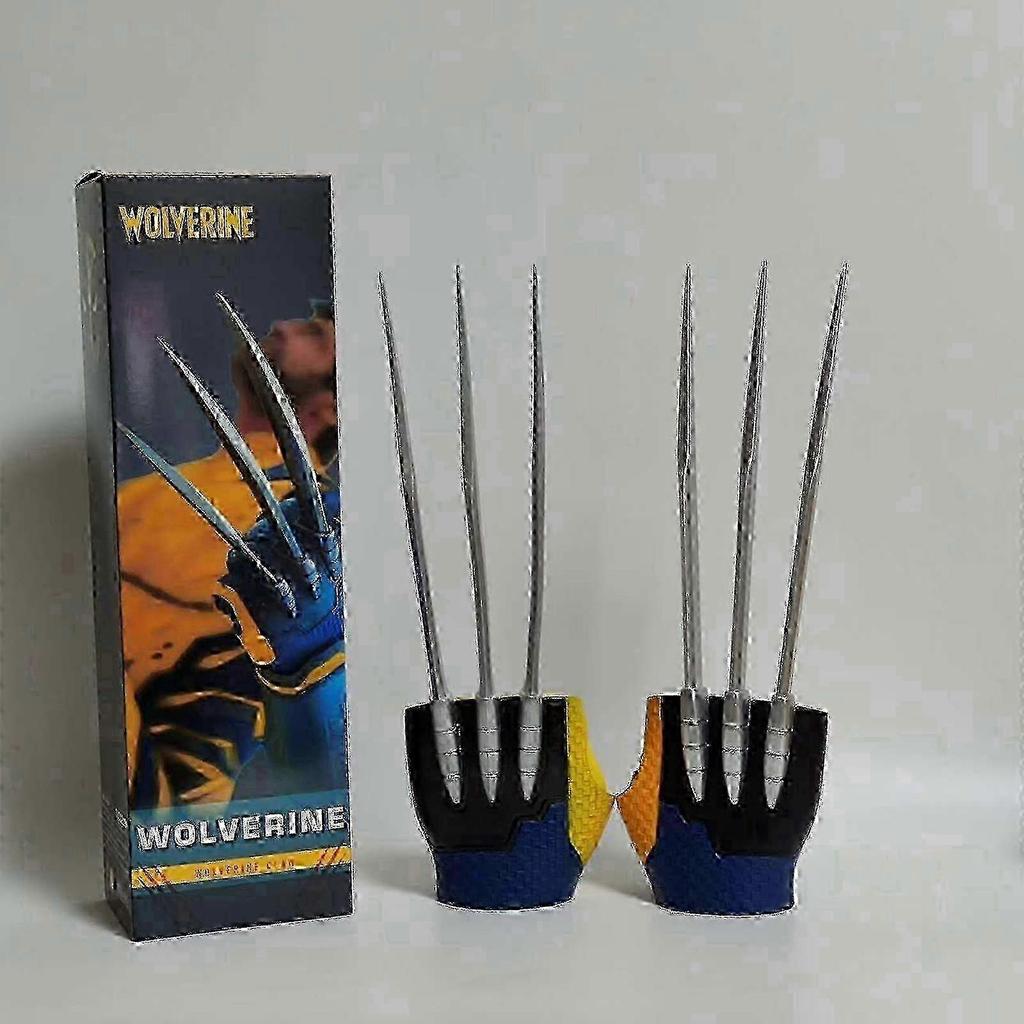 2025 Wolverine Claws Gloves 1:1 Wearable Wolf Claw Toy - Plastic Weapon Cosplay Props Wolverine Action Figure for Kids & Collectors