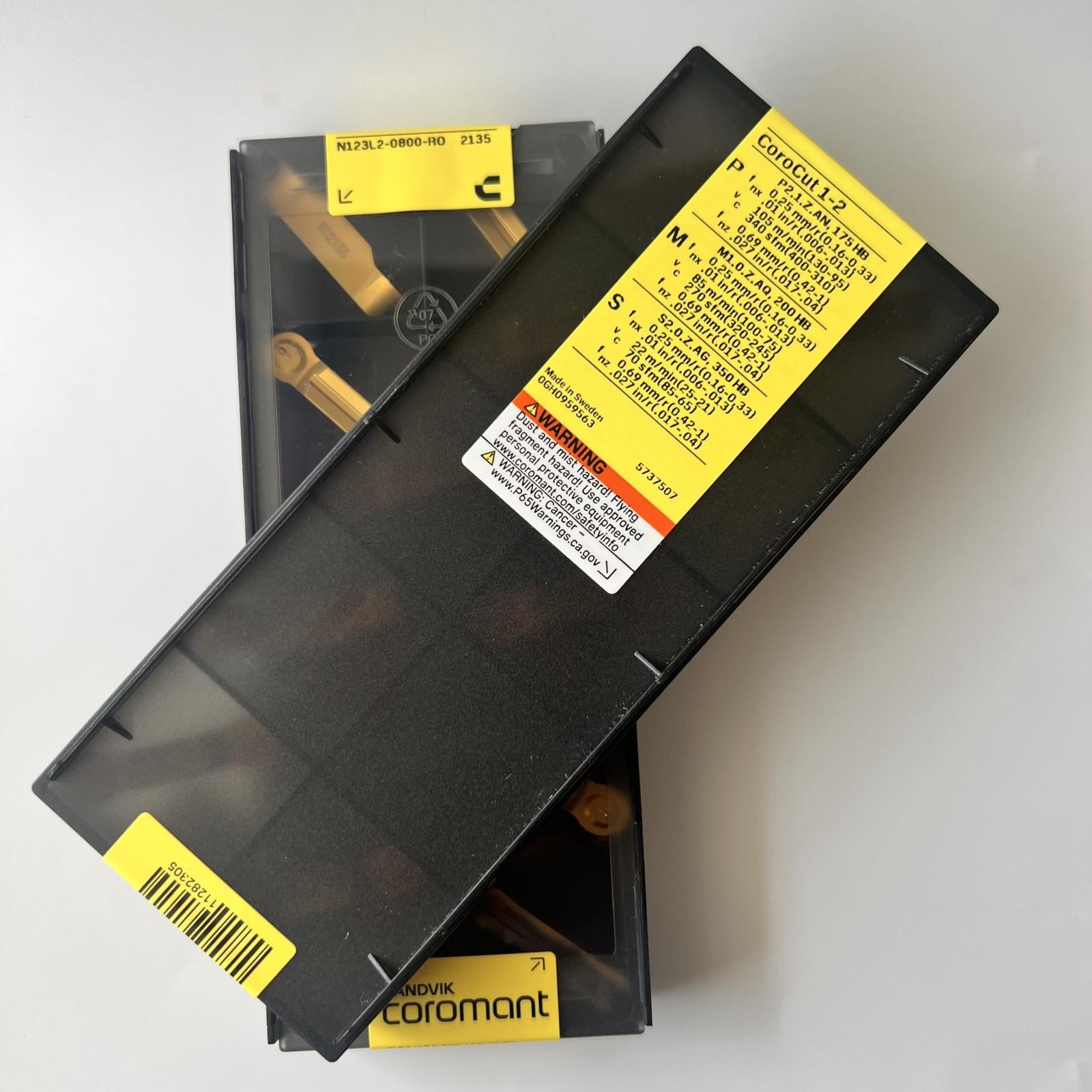 

SANDVIK / N123L2-0800-RO 2135 / Original Swedish hard alloy blade 10 Pcs