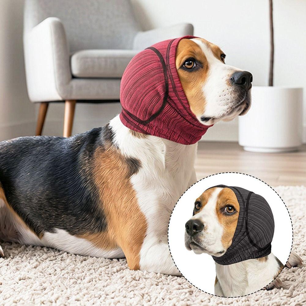 Windproof Dog Soothing Headcover Anxiety Relief Dog Ear Cover Dog Anti-scare Scarf  Pet Supplies