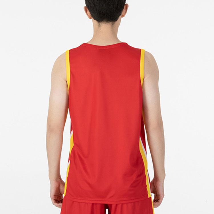 Under Armour National Team Casual Breathable Round Neck Loose Basketball Vest Training Wear Men Tops Red 21600112-600