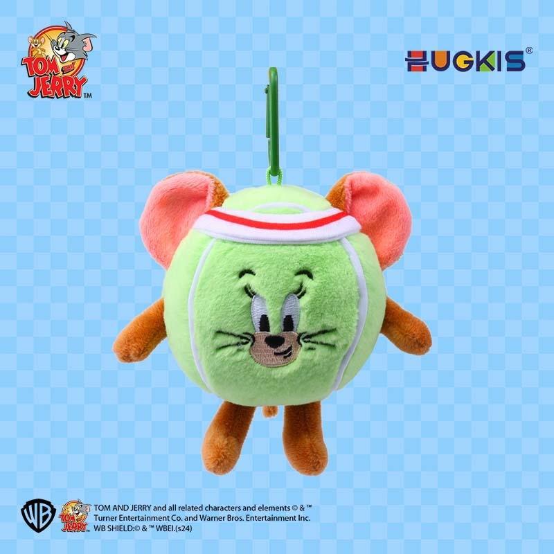 Tom Football Jerry Basketball Tennis Design Plush Rebound Ball Pendant Keychain