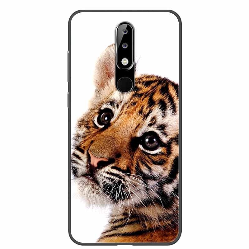 Per Nokia 6.1 Plus Custodia Adorabile Morbido Silicone Cartone Animato Gatto TPU Custodie per Telefono per Nokia X6 Copertura 6.1Plus Carina Coque per NokiaX6 Guscio