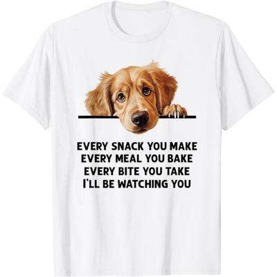 CaMacht Jede Snacks, Die Sie Machen Jede Mahlzeit, Die Sie Backen Golden Retriever T-Shirt