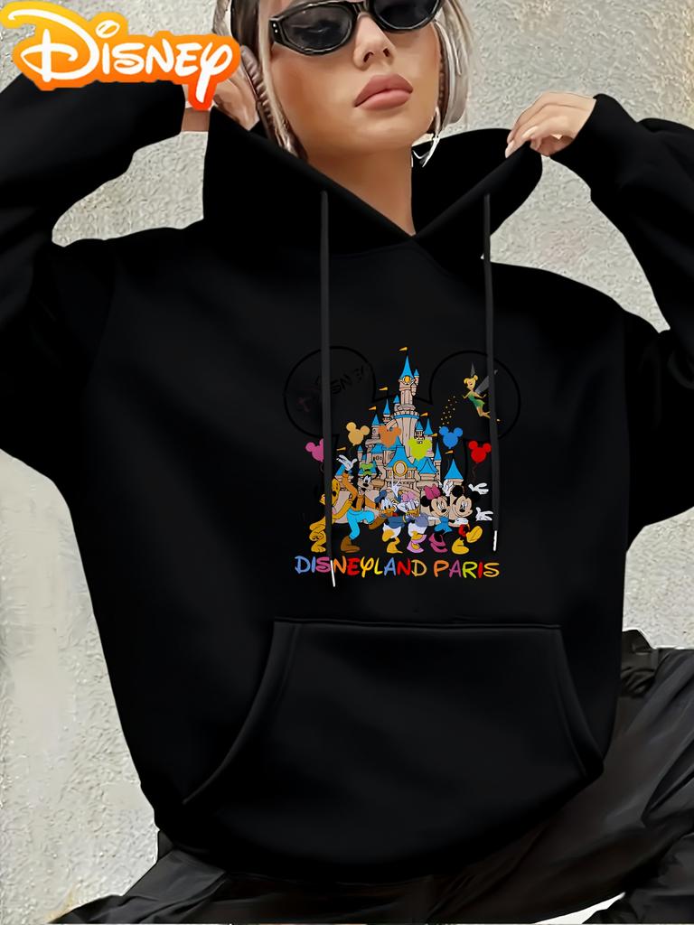 Disney Castle Dreamy Loose Hoodie for Women and Hoodie for Men New Autumn and Winter Fashion Streetwear for Couples