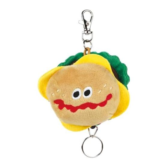 Skater Stuffed Toy Keychain with Reel Burger Conks Burger ZRNK1-A