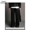 Peacebird Men's Washed Gray Textured Wide-Leg Jeans