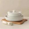 Detachable Handle Non-Stick Maifan Stone Cookware Set: Stir-Fry & Flat-Bottomed Pan for Induction Cookers.