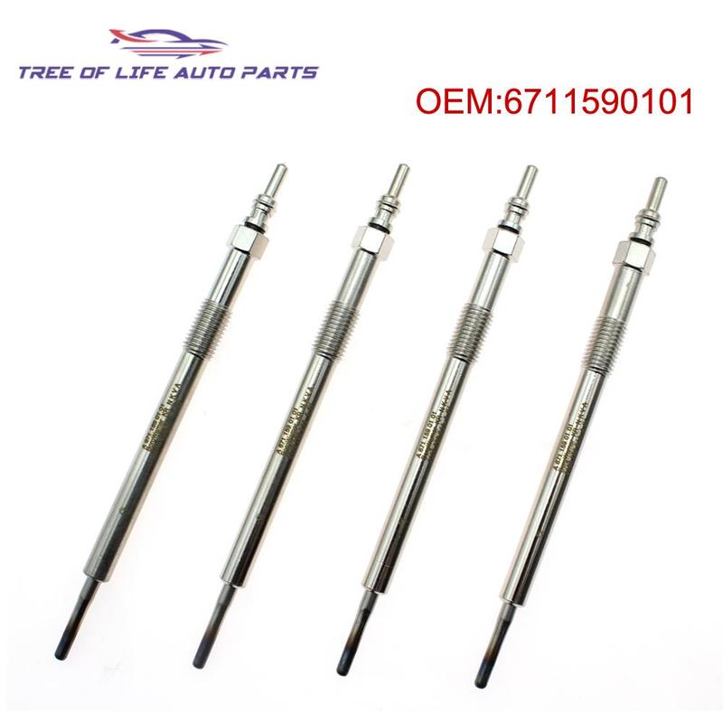 4Pcs Heater Glow Plugs For SSANGYONG ACTYON SPORTS I 2.0 Xdi 2011 2012 2013 2014 2015 2016 2017 2018