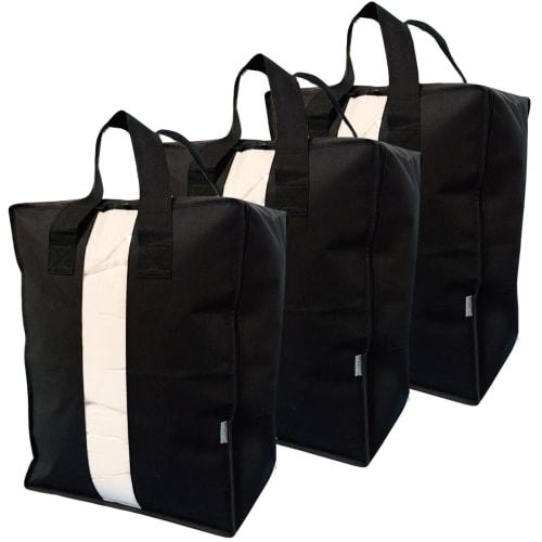 Iniko Life Large Futon Storage Bags, Set of 3, Perfect for Moving, Storage Boxes, Clothing Cases, and More. Includes Handles and Carrying Straps. Perf