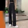 Women's High Waist Wide Leg Long Pants Straight Leg Long Suit Trousers For Spring Casual Daily Wear