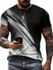 Men's 3D Digital Printed T-Shirt  Polyester Casual Street