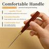 A84E-Leather Sewing Awl With Wooden Handle, 3 Sizes Scratch Awl Tool For DIY Craft, Leather Punching Stitching