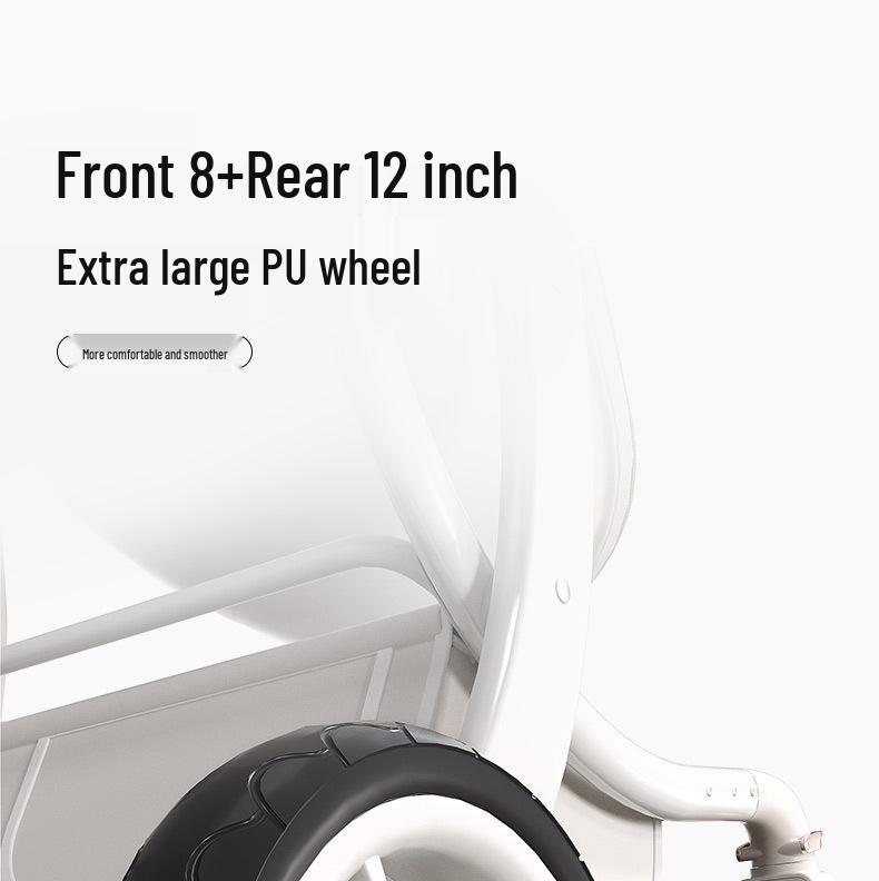 Starbaoqi Spine-Support Eggshell Baby Stroller: Foldable, Two-Way, High-View, Sit-Lie Design
