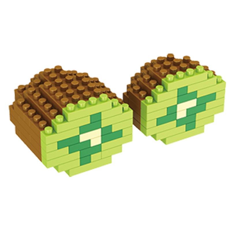 Minibloques de construcción de frutas DIY, manzana, plátano, cereza, modelo 3D, decoraciones para el hogar, juguetes educativos de ensamblaje para niños, regalos para niños y niñas