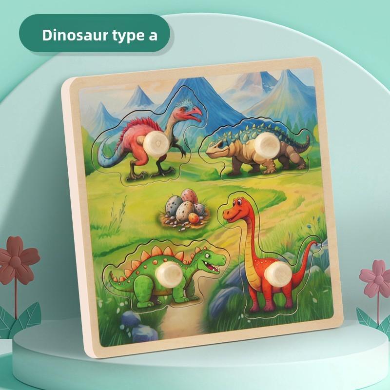 Puzzle Dinosaur Play Board For Kids Educational Fun And Motor Skills Development