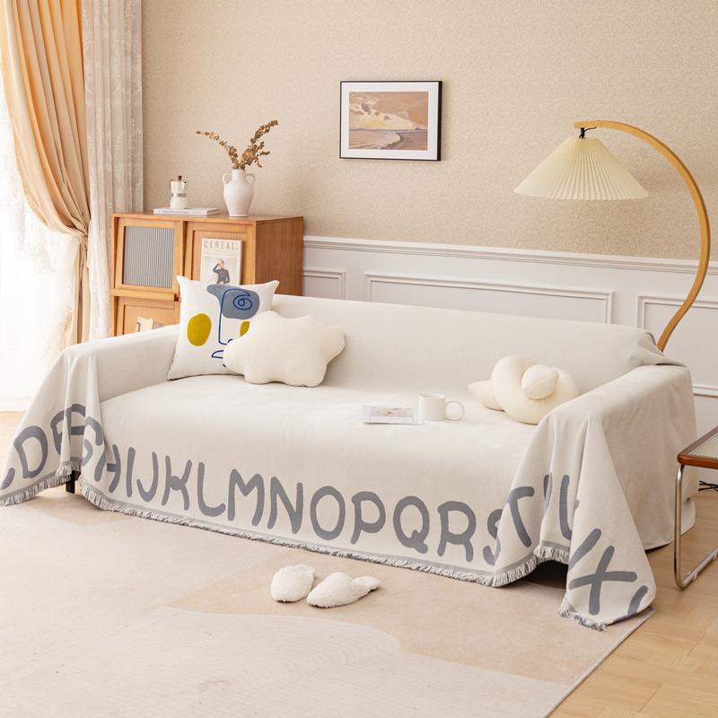Sofa Cover Blanket for All Seasons All-inclusive Sofa Towel Chenille Cover Living Room Sofa Cover Anti-cat Scratch