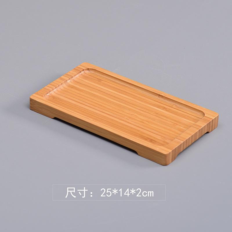 Bamboo tray bamboo tea tray Japanese bamboo tray rectangular snack tray round tea set fruit tray wooden trays