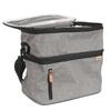 Zippi XL Thermal Lunch Bag, Gray, Handles