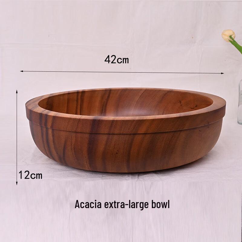 

ZISIZ Retro Acacia Wood Dining Bowl