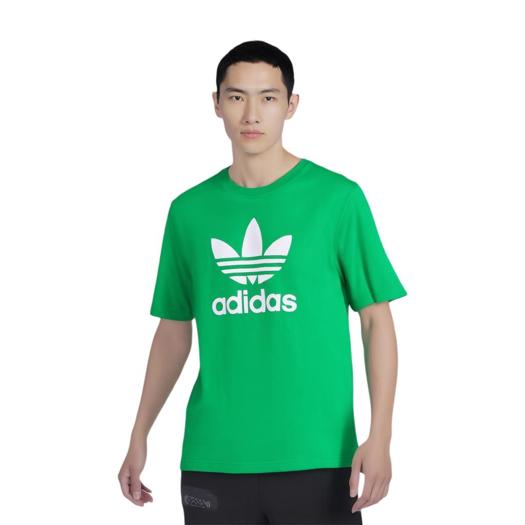 adidas Adicolor Trefoil Tee Green Men Streetwear IR8012
