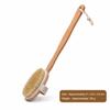 Wooden Handle Shower Scrubber Brush Boar Bristle Back Exfoliating Brush Bath Body Brush  Spa Use