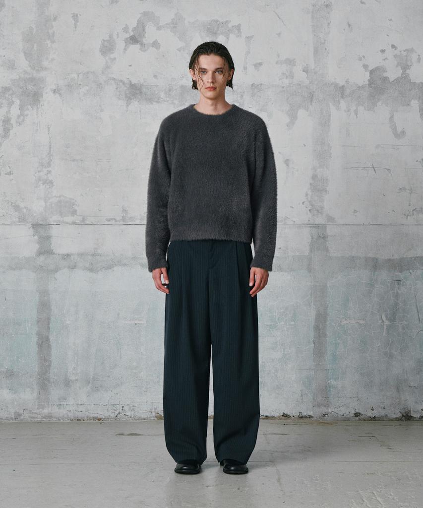 GLW Hairy Crop Knit Charcoal
