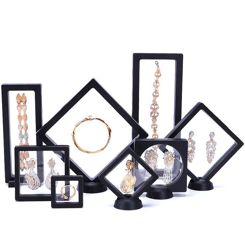 Transparente PE-Folie Schmuck-Display- & Aufbewahrungsbox - Oxidationsschutz Ring- & Abzeichen-Organizer
