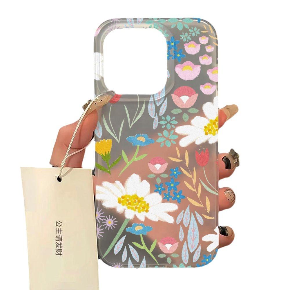 Colorful flowers for iPhone17ProMax mobile phone case 17 Apple 16/15 matte 14 all-inclusive x anti-drop