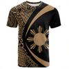 Fashion Philippines 3D Printed T Shirt For Men Summer Short Sleeves Hawaiian Crew Neck Tees Women Casual Polynesian T-shirt