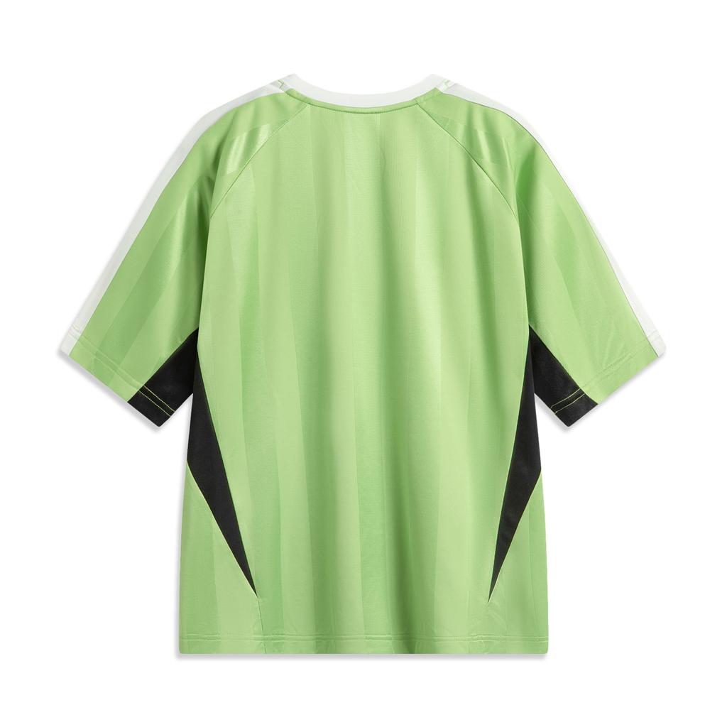 Li-Ning Casual Comfortable Simple Round Neck Versatile Short Sleeve T-Shirt Men Tops Sage-Green AHSV759-5