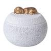 Pet Memorial Urn Moisture-Proof Dog Cat Cremation Urn 350ml Capacity Cement Pet Loss Keepsake Urn for Dogs Cats Bone Ash