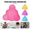 Stress Relief Geometric Solid Toy Frosted 3D Shape Squeeze Sensory Toy Kids Adults Decompression Geometric Block Fidget Toy