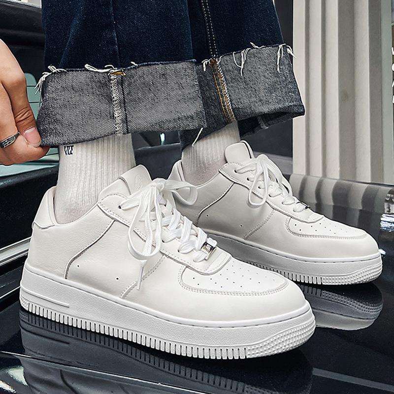 Übergröße Herrenschuhe 2025 Frühling neue lässige Sportschuhe modische vielseitige kleine weiße Schuhe Herren Air Force Nr.. 1 Brettschuhe