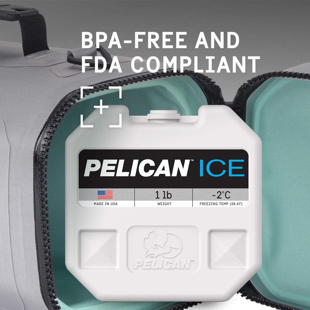 Pelican Cooler 1 Lb Ice Pack (White) PI-1lb-BLU