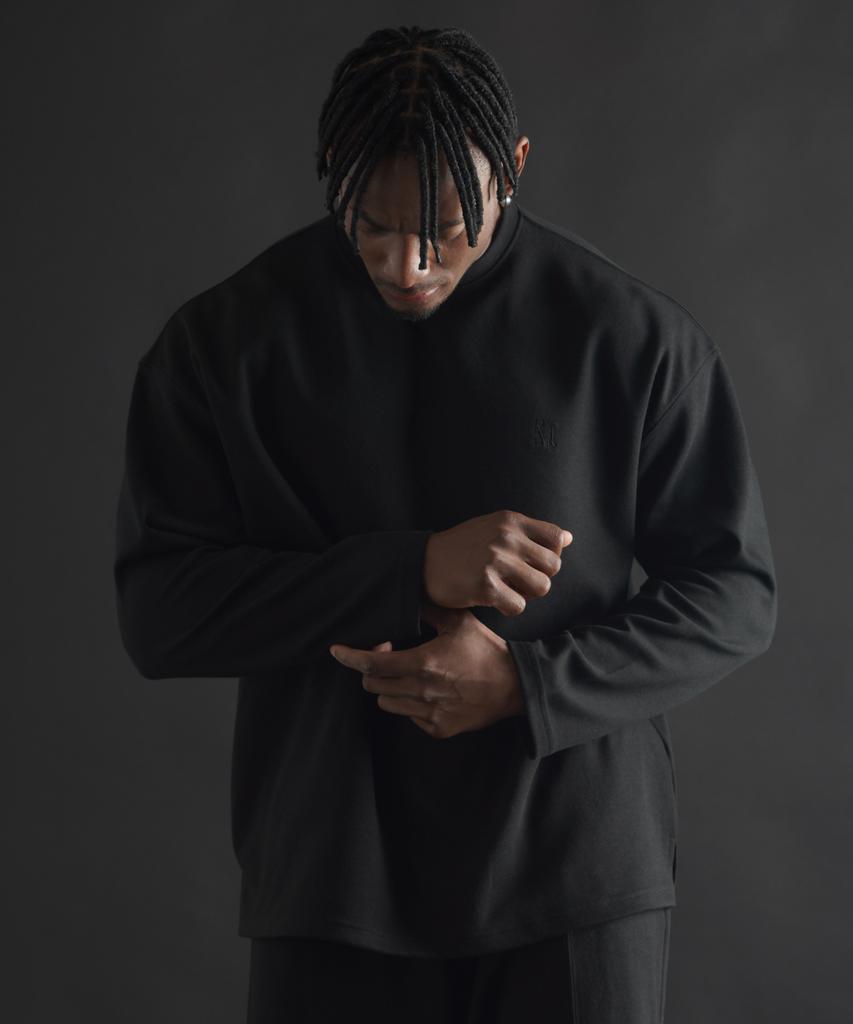 PHERMENON Essential Oversized Long Sleeve - Black