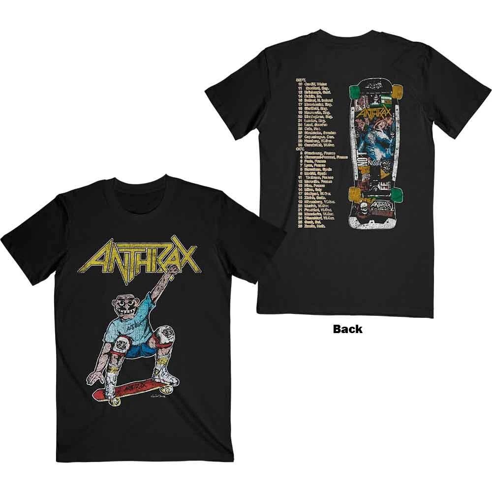 

Anthrax Spreading Skater Notman Vintage Black T shirt - NEW S
