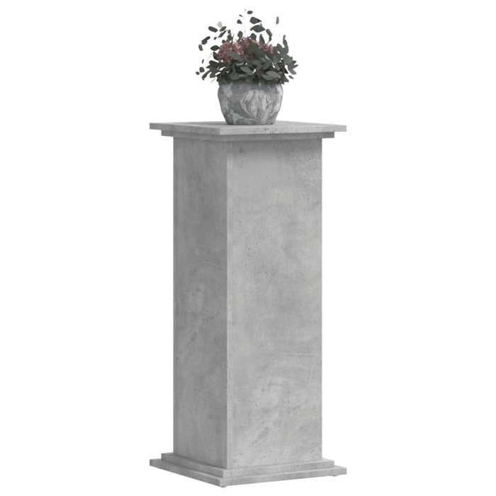 VidaXL Plant Stand Concrete Grey 33x33x80 Cm Engineered Wood 852972