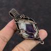 Super 23 Amethyst Anhänger Kupferdraht gewickelter Anhänger Einzigartiger Anhänger Edelstein Kupferschmuck Handgefertigter Anhänger Geschenk für Ihn Drahtwickelschmuck