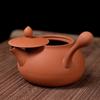 Small Capacity Purple Sand Whisker Pot Zhu Ni Kung Fu Teapot Handmade Card Cover Can Jump Cover Red Mud Household